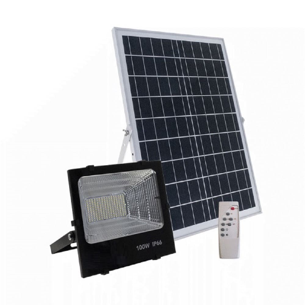 Foto de Reflector LED Panel Solar 100W — CharaTools