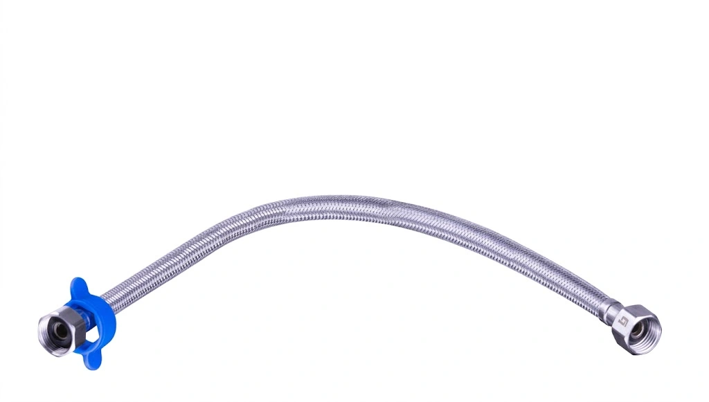 Foto de Canilla Flexible Malla de Acero — CharaTools