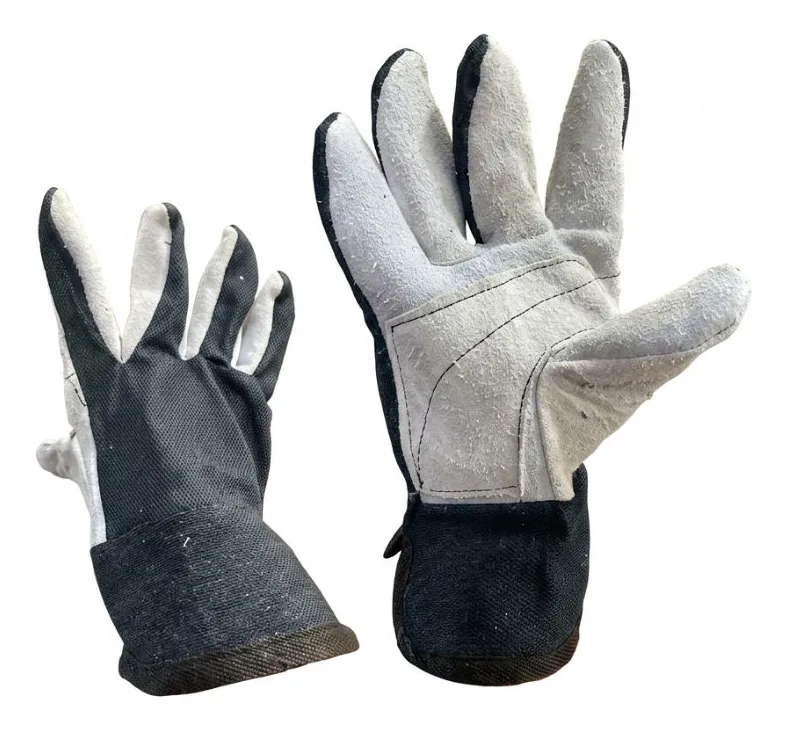 Foto de Guantes de Carnaza y Tela Reforzado en Palma (101R) — CharaTools