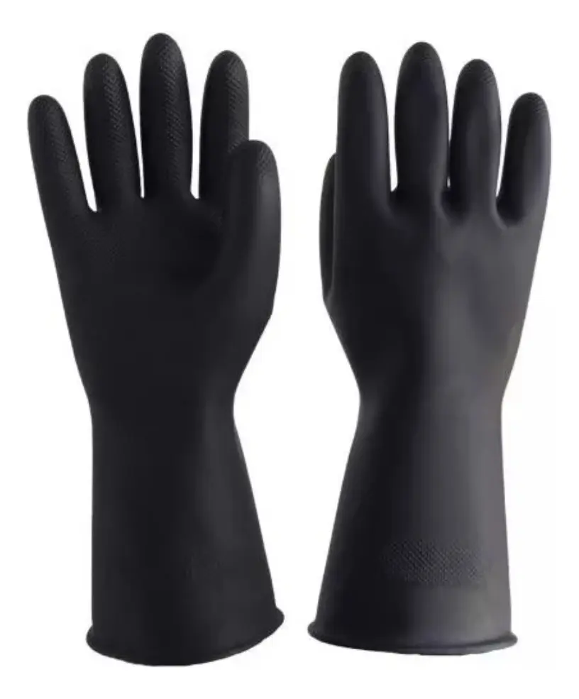 Foto de Guantes de Látex Negro Industrial — CharaTools