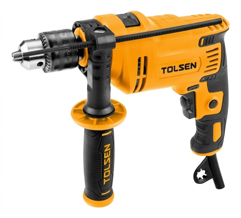Foto de Taladro Percutor Alámbrico 3/8" - 1/2" Tolsen — CharaTools
