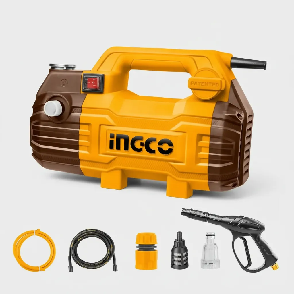 Foto de Hidrolavadora con Motor de Inducción 1500W 100 Bar INGCO — CharaTools